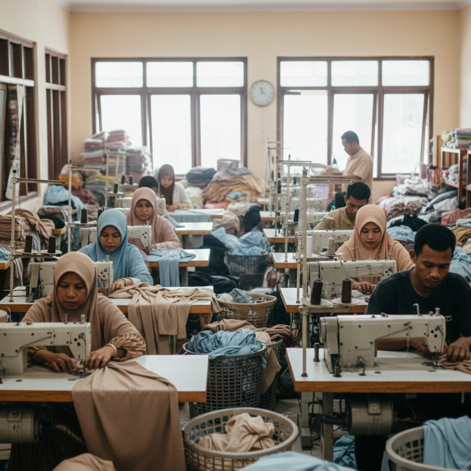 jasa konveksi hijab partai besar